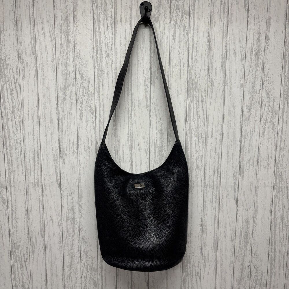 The Sak Black Pure Leather Shoulder Bag EUC